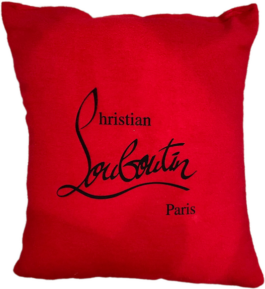 Red Reworked Throw Pillow